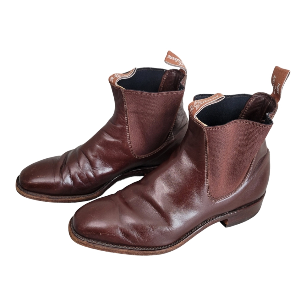 Vintage RM Williams Australian Leather Boot Brown Size 6.5H AUS